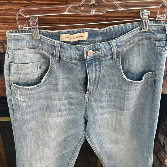 Pilcro and the Letterpress Distressed Cropped Jeans - Picture 2 of 3